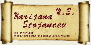 Marijana Stojančev vizit kartica